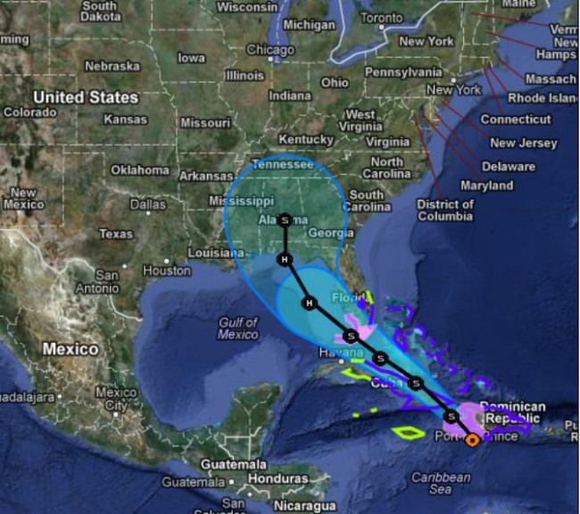 Hurricane Isaac 2012 Maps, Forecasts, Satellite Photos: Tropical Storm ...