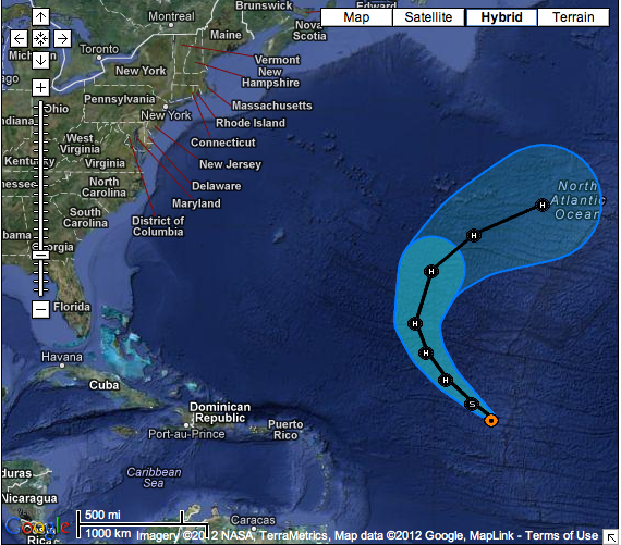 National Hurricane Center (Maps): Tropical Storm Nadine Expected To ...