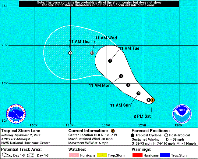 Hurricane Nadine Path Maps 2012: Nadine Strengthens In The Atlantic ...