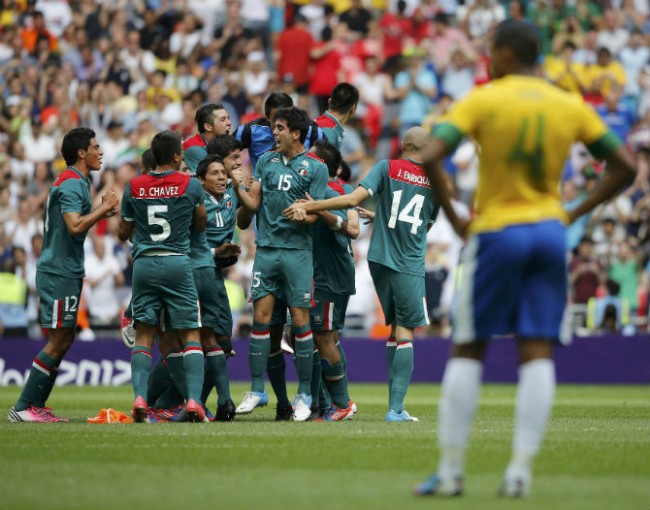 Mexico Scores First Gold Medal vs. Brazil at 2012 Olympics ...