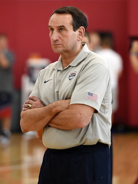 US Basketball Coach Mike Krzyzewski Stepping Down After 2016 Rio